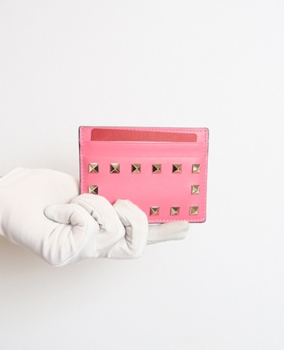 Valentino Rockstud Card Holder, front view